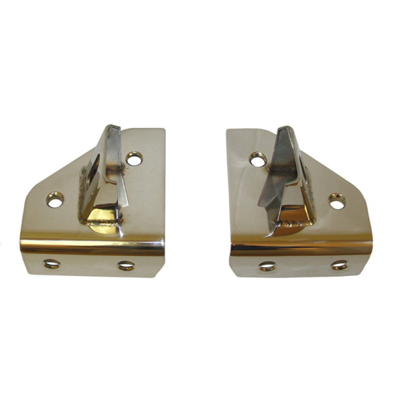 Rugged Ridge Jeep Wrangler Stainless Steel Windshield Light Mounting Brackets
