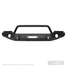 Load image into Gallery viewer, Westin 07+ Jeep Wrangler JK WJ2 Full Width Front Bumper w/Bull Bar Textured Black