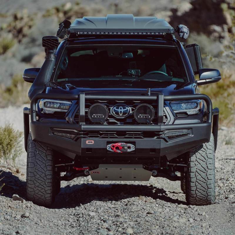 ARB Toyota Tacoma Summit MKII Bumper Kit w/ LED Fog Lights & Winch Install Kit - Black
