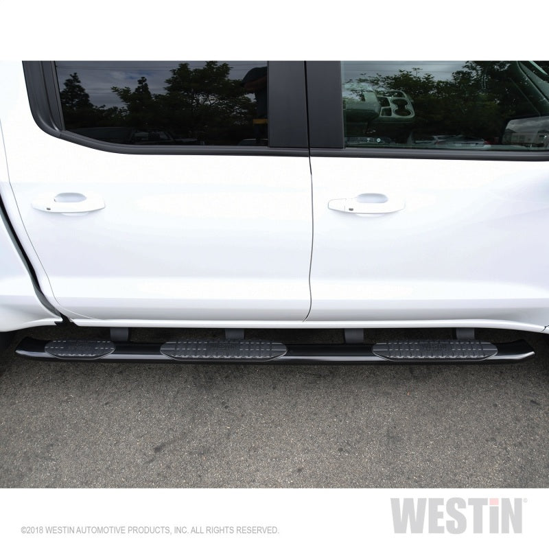 Westin Chevrolet Silverado/Sierra 1500 CC (5.5ft) PRO TRAXX 5 WTW Oval Nerf Step Bars - Black