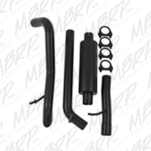 Load image into Gallery viewer, MBRP Jeep Wrangler/Rubicon 3.6L V6 Cat Back Single Rear Exit Off-Road Black Exhaust
