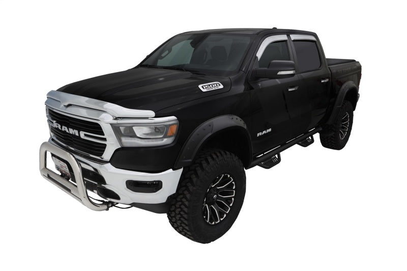Bushwacker 19-22 Ram 1500 (Excl. Rebel/TRX) 76.3 & 67.4in Bed DRT Style Flares 4pc  - Blk / Smooth