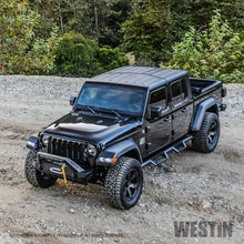 Load image into Gallery viewer, Westin 18+ Jeep Wrangler JL Stubby Front Bumper - Textured Black