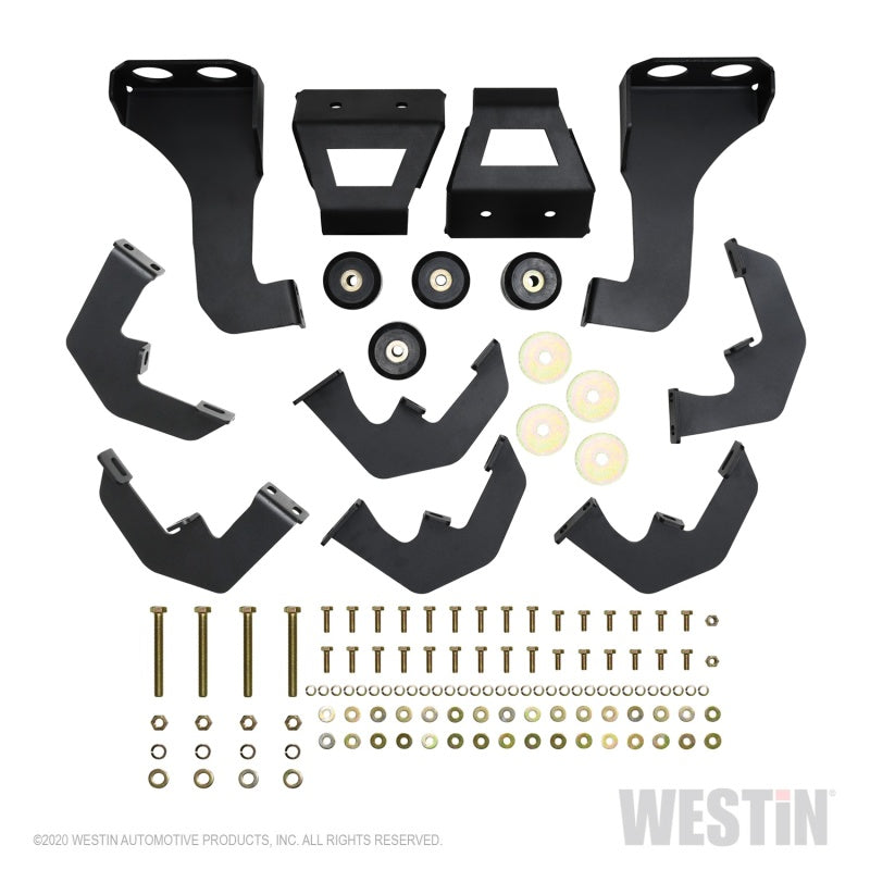 Westin Chevy Silverado 2500/3500 Crew Cab (6.5ft Bed) HDX W2W Nerf Step Bars - Textured Black