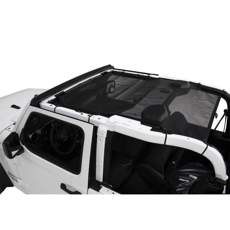 Rampage Jeep Wrangler(JL) Sport 2-Door Mesh Shade Top - Black