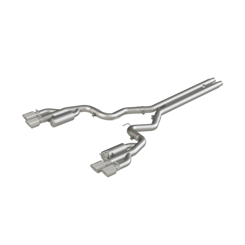 MBRP Ford Mustang GT 5.0 3in Cat Back Quad Tip Race Version - AL