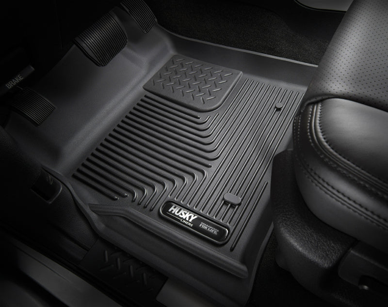 Husky Liners 15-24 Ford F-150 SuperCrew Cab X-Act Contour Black Center Hump Floor Liners