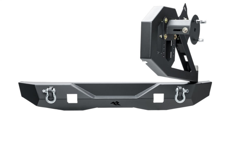 Rugged Ridge Jeep Wrangler (JK/JKU) XOR Rear Bumper w/Swing Out Tire Carrier - Tex. Blk
