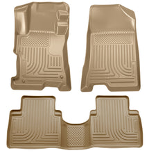 Load image into Gallery viewer, Husky Liners 08-12 Honda Accord (4DR) WeatherBeater Combo Tan Floor Liners (One Piece for 2nd Row)