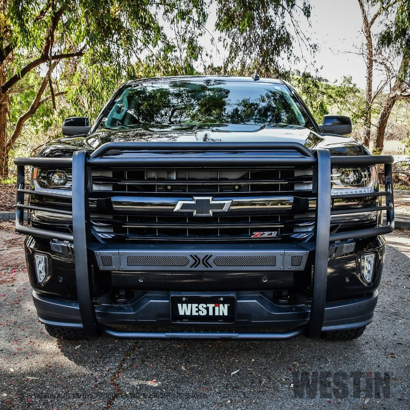 Westin 16+ Chevy Silverado 1500 Sportsman X Grille Guard - Textured Black