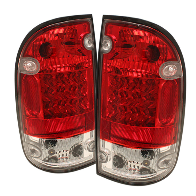 Spyder Toyota Tacoma 95-00 LED Tail Lights Red Clear ALT-YD-TT95-LED-RC