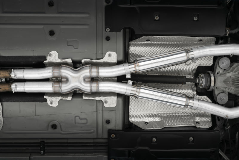 MBRP Dodge Challenger RT 5.7L Aluminized Steel 3in Dual Rear Cat-back Quad Tips - Street