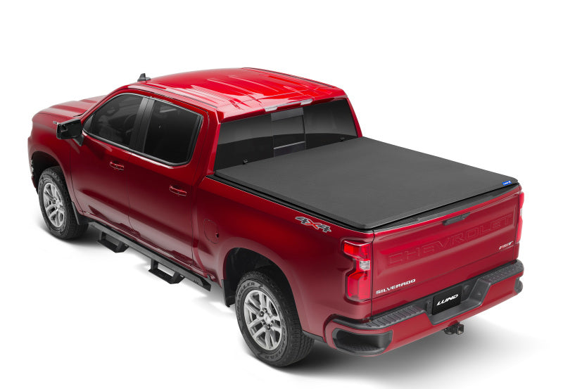 Lund Chevy Silverado 1500 (8ft. Bed) Genesis Elite Tri-Fold Tonneau Cover - Black