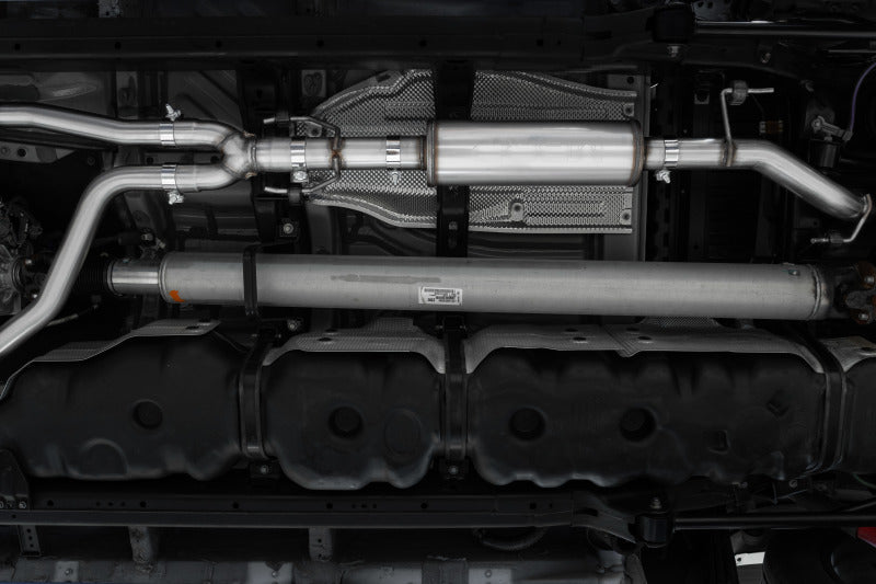 MBRP Toyota Tundra 3.5L Dual Cat-back 4in Single Side Exit Rolled Tip - Aluminized Steel