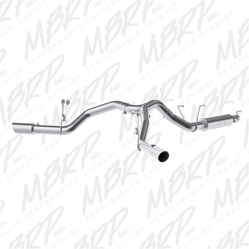 MBRP Ram 2500 6.4L 4in AL Dual Side Split Outlet Cat Back Exhaust