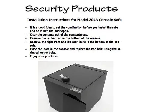 Tundra Console Safe for the 2014-2021