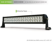 Load image into Gallery viewer, DV8 Offroad Dual Row LED Light Bar With Chrome Face 40 Inch