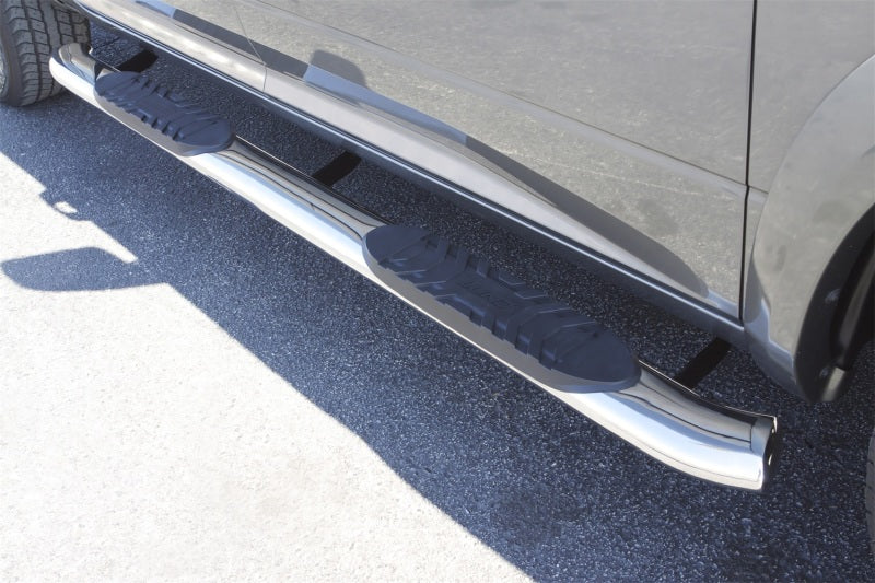 Lund Dodge Ram 2500 Crew Cab 5in. Curved Oval SS Nerf Bars - Polished