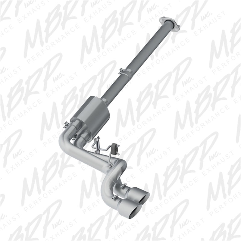MBRP Ford F150 Pre-Axle 4.5in OD Tips Dual Outlet T409 3in Cat Back Exhaust