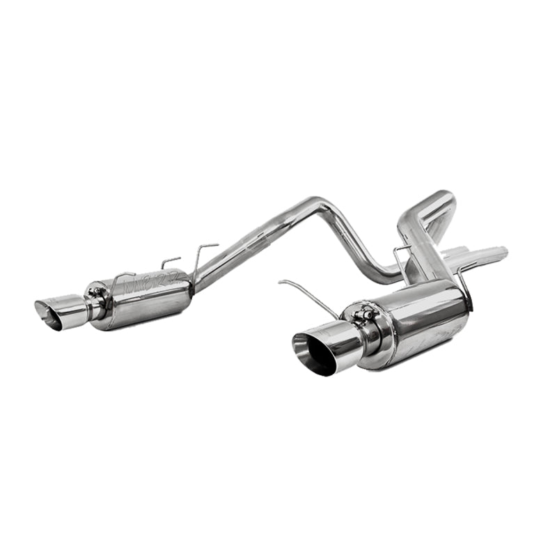 MBRP Ford Mustang GT 5.0L Dual Split Rear Street Version T409 3in Cat Back Exhaust System