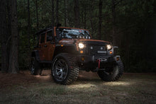 Load image into Gallery viewer, Rugged Ridge Jeep Wrangler JK White 4-Piece LED Rock Light Kit w/ Harness