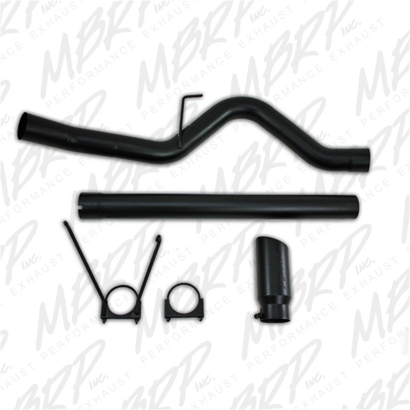 MBRP Dodge 2500/3500 Cummins 6.7L Filter Back Single Side Black Coated Exhaust System