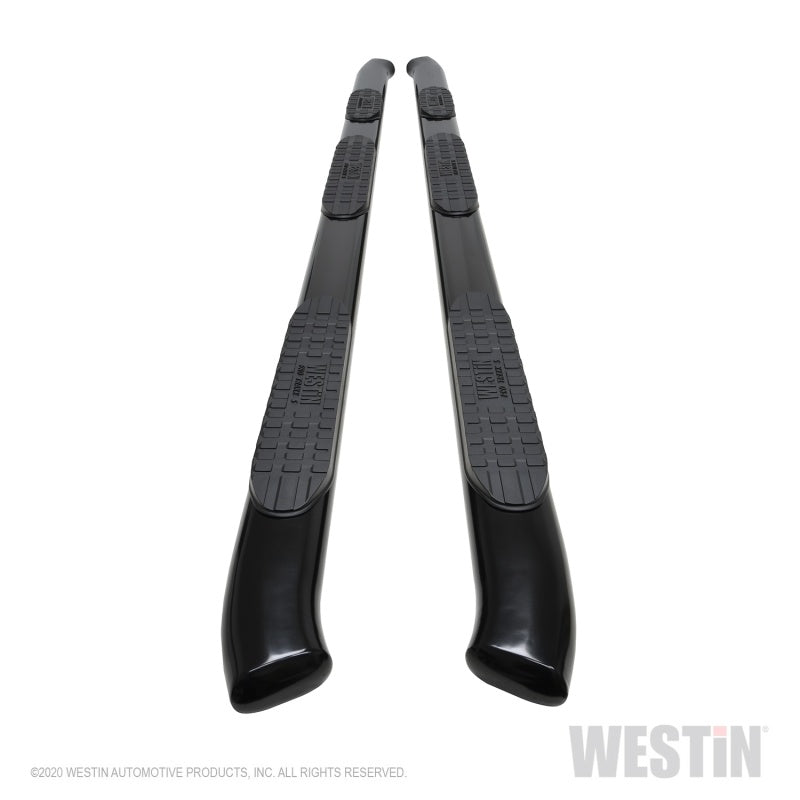 Westin Chevy Silverado 2500/3500 Double Cab (8ft Bed) PRO TRAXX 5 Oval W2W Nerf Bars - Black
