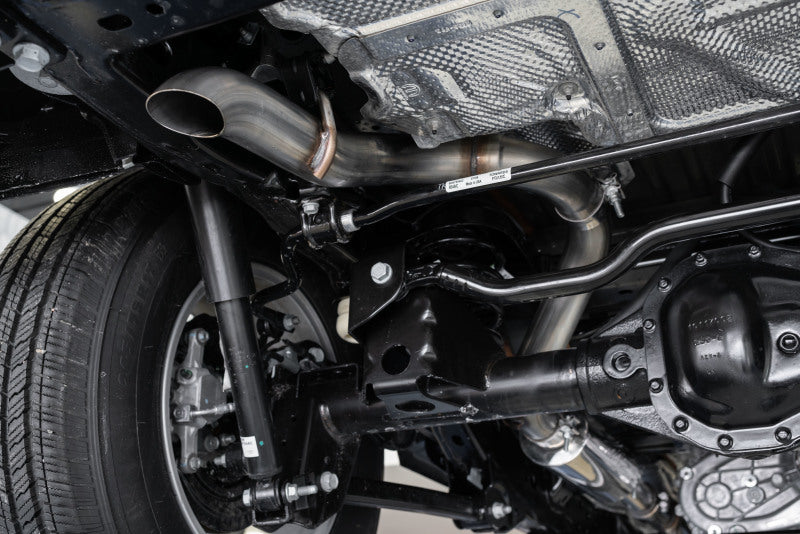 MBRP Jeep Wrangler JL 2.5in Single Rear Exit Cat Back Exhaust - Aluminum