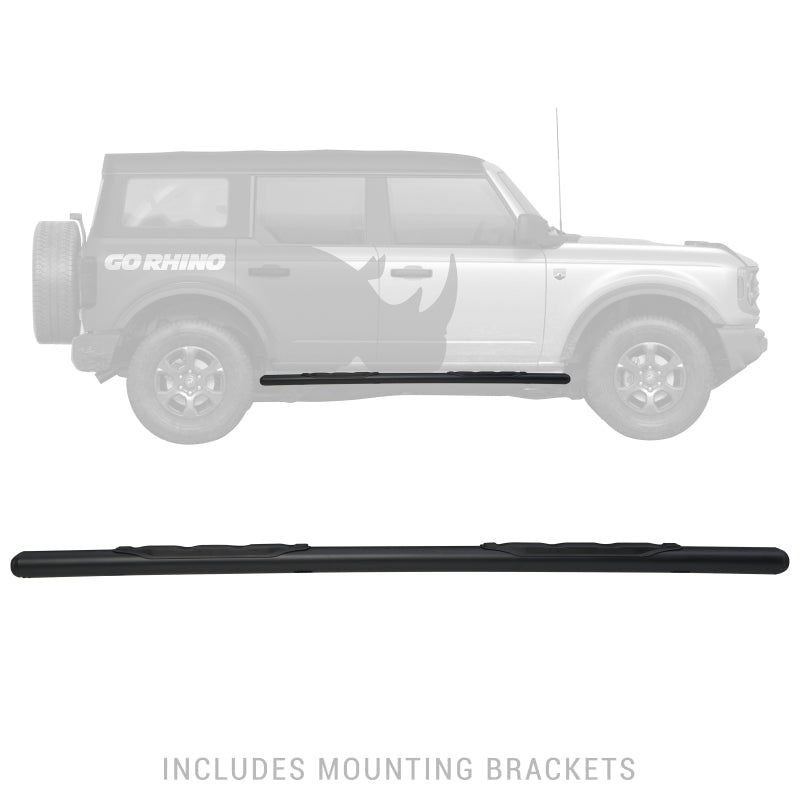 Go Rhino Jeep Wrangler JLU 1000 Series Side Steps - Tex Blk