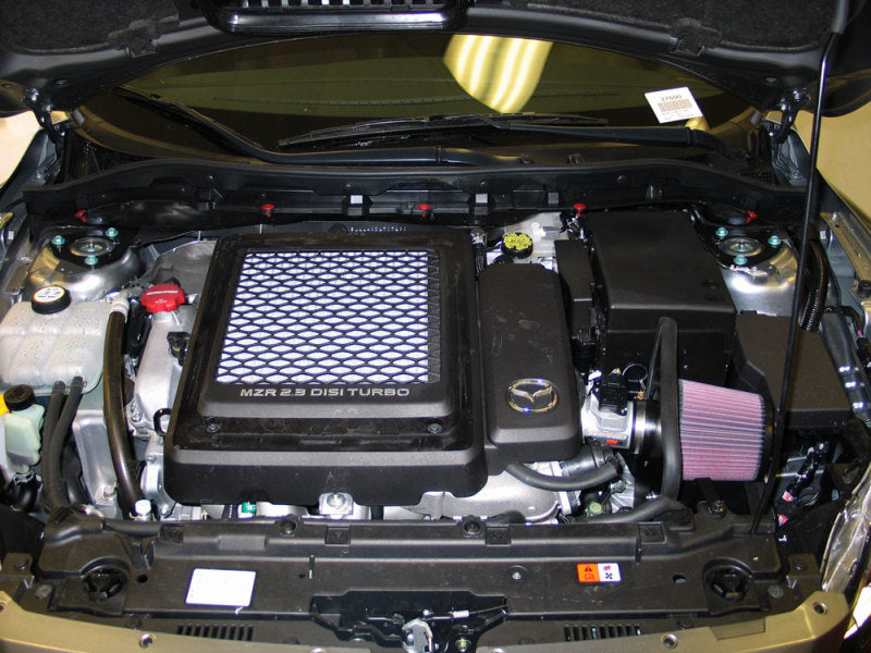 K&N Mazdaspeed3 L4-2.3L Silver Typhoon Short Ram Intake