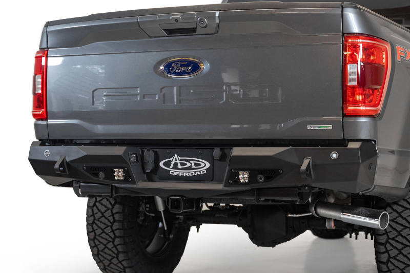 Addictive Desert Designs 2021+ Ford F-150 Stealth Fighter Rear Bumper w/ Back up Sensors