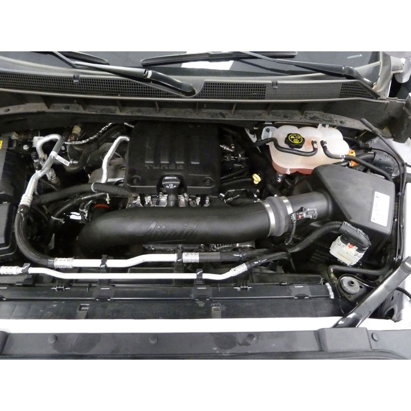 Airaid 19+ Chevrolet Silverado 1500 L4-2.7L Jr Intake Kit - Oiled / Yellow Media
