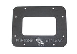Fishbone Offroad 07-18 Jeep Wrangler JK Aluminum Tailgate Plate - Black Textured Powercoat
