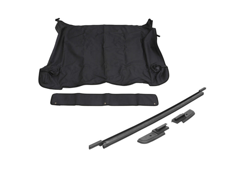 Rampage Jeep Wrangler(JL) 4-Door Tonneau Cover w/ Tailgate Bar Kit - Black Diamond