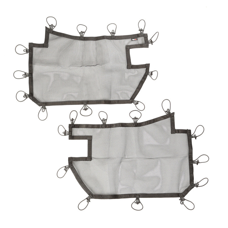 Rugged Ridge Tube Door Covers Front Pair Black Jeep Wrangler JK/JKU