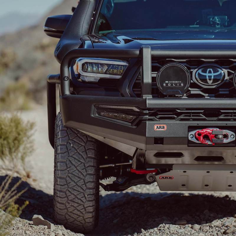 ARB Toyota Tacoma Summit MKII Bumper Kit w/ LED Fog Lights & Winch Install Kit - Black