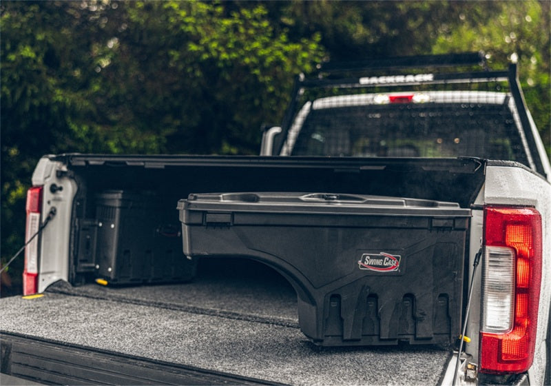 UnderCover Ford F-250/F-350 Passengers Side Swing Case - Black Smooth