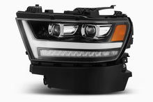 Load image into Gallery viewer, AlphaRex 19+ Ram 1500HD PRO-Series Proj Headlights Plnk Style Jet Blk w/Activ Light/Seq Signal/DRL