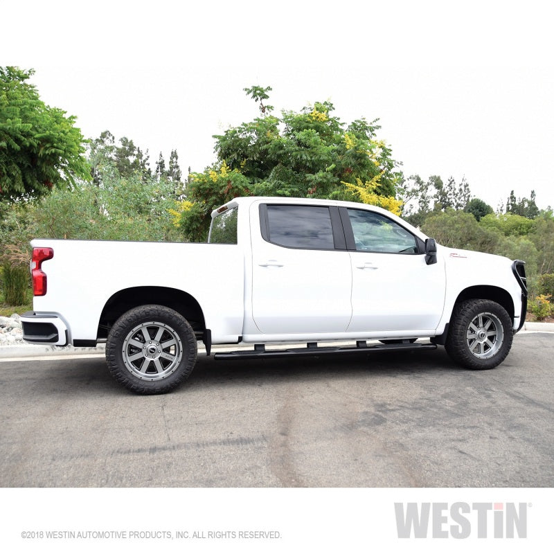 Westin Chevrolet Silverado/Sierra 1500 CC (5.5ft) PRO TRAXX 5 WTW Oval Nerf Step Bars - Black