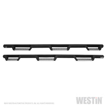 Load image into Gallery viewer, Westin 14+ Chevrolet Silverado 1500 DC 6.5ft Bed HDX Stainless Drop W2W Nerf Step Bars - Tex. Blk