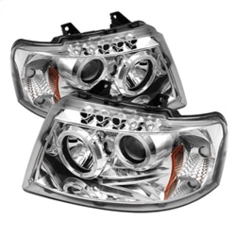 Spyder Ford Expedition 03-06 Projector Headlights LED Halo LED Chrm Low 9006 PRO-YD-FE03-HL-C
