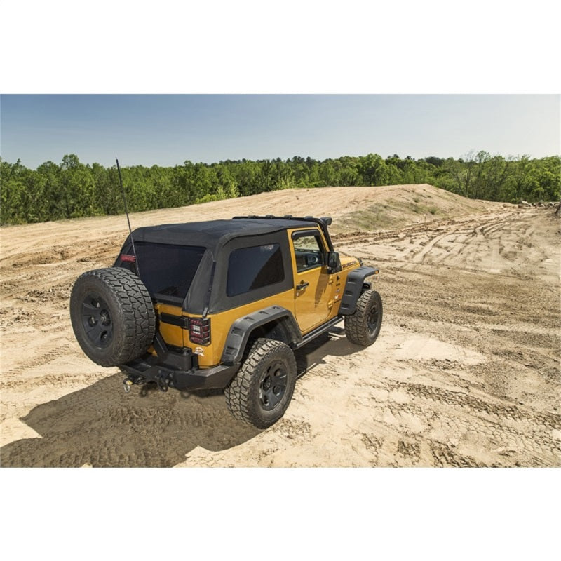 Rugged Ridge Bowless Top 2-Door Black Diamond Jeep Wrangler