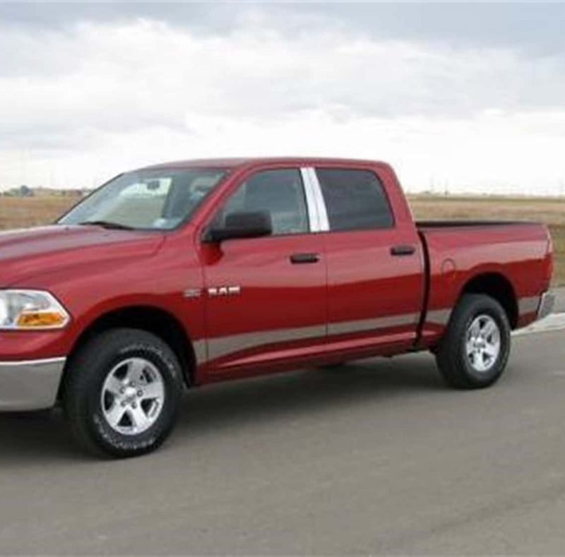 Putco RAM 1500/2500/3500 Reg Cab 6.5 SWB - 6in Wide - 10pcs Stainless Steel Rocker Panels