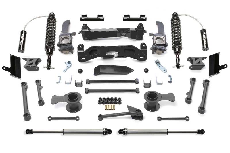 Fabtech 10-17 Toyota 4Runner 4WD 6in Perf Sys w/Dl 2.5 C/O Resi & 2.25