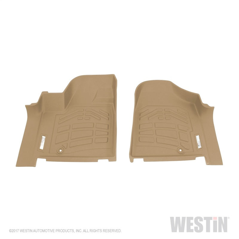 Westin 2012-2017 Dodge/Chrysler/Volkswagen Grand Caravan Wade Sure-Fit Floor Liners Front - Tan
