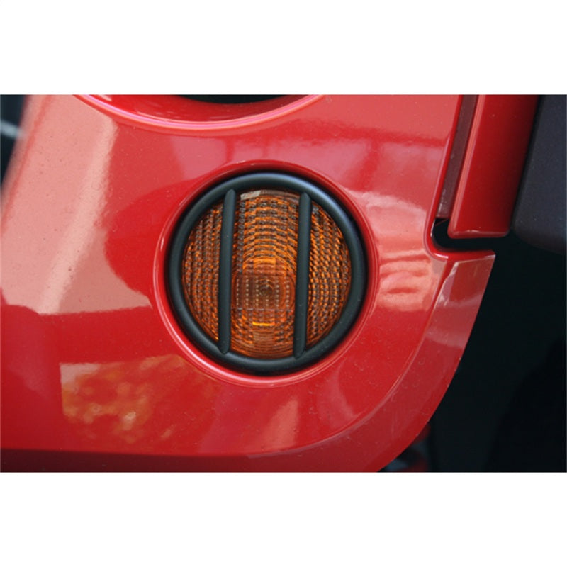 Rugged Ridge Jeep Wrangler JK Black Turn Signal Euro Guards