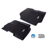 Rugged Ridge Floor Liner Front Black Jeep Logo CJ-7 / CJ-8 / Jeep Wrangler YJ