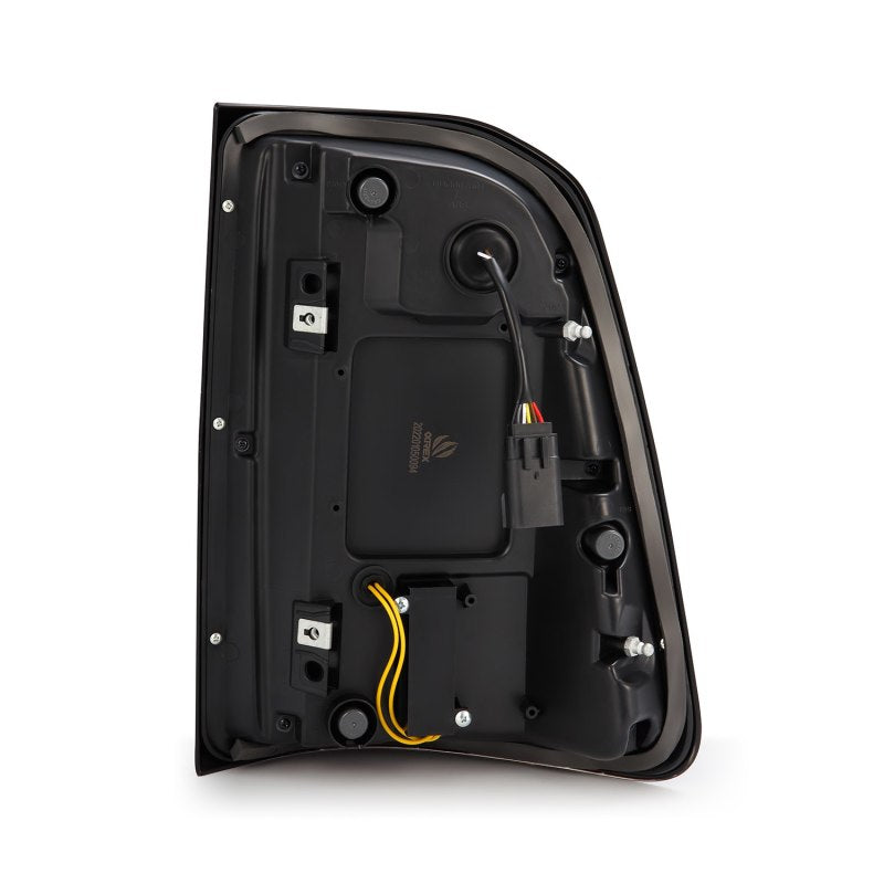 AlphaRex 2019+ Dodge Ram 1500 Luxx-Series LED Tail Lights Alpha-Black w/Active Light/Seq Signal