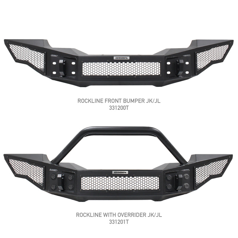 Go Rhino Jeep Wrangler JL/JLU/JK/JKU/Gladiator JT Rockline Full Width Bumper