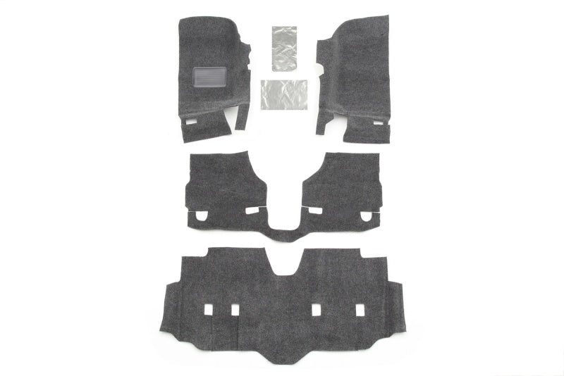 BedRug 07-18 Jeep JK Unlimited 4Dr Front 4pc Floor Kit (Incl Heat Shields)